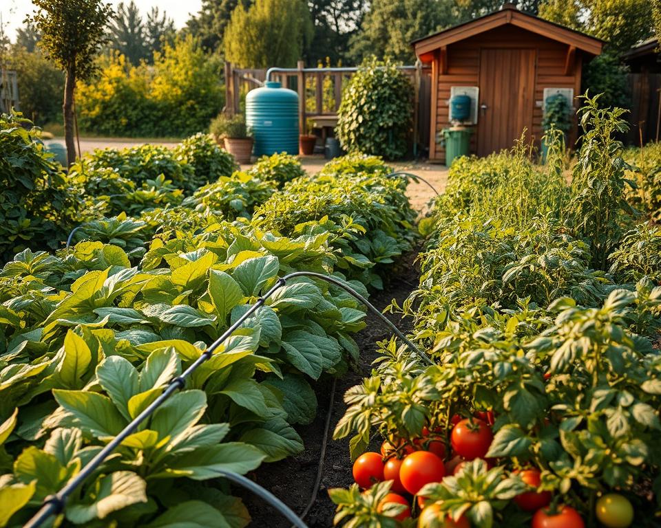 Nachhaltiges Bewässerungssystem im Selbstversorger-Garten