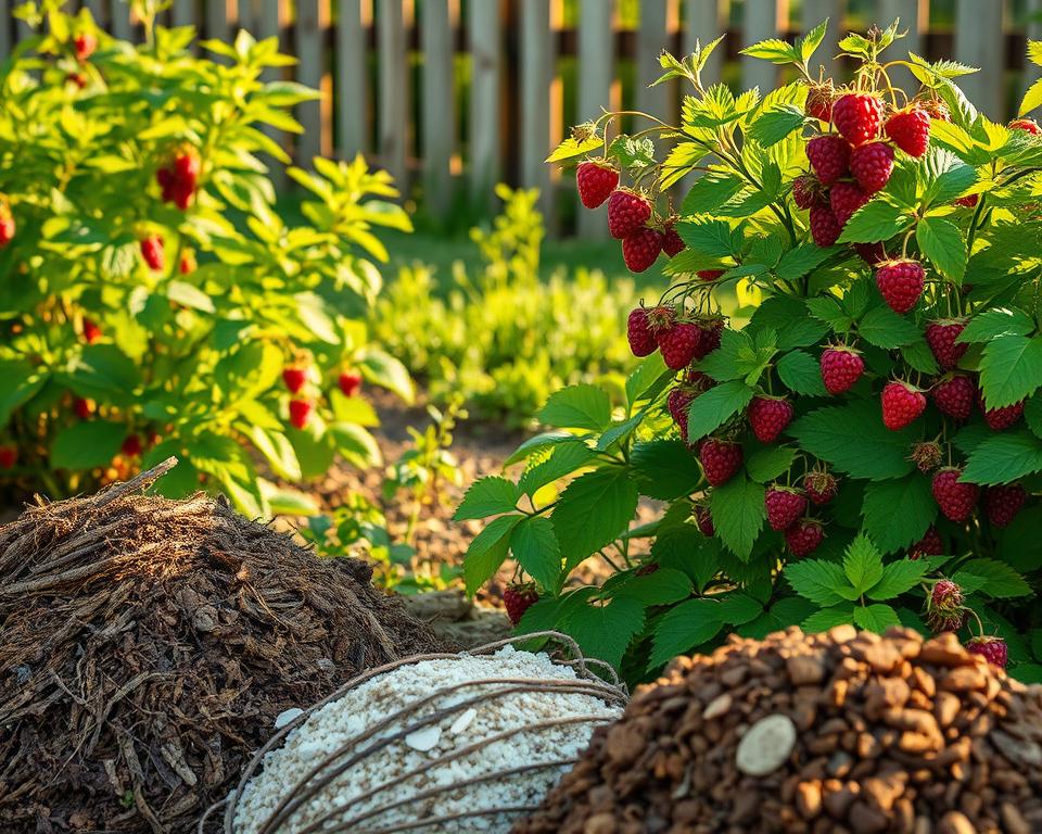 Natürliche Düngung für Himbeeren