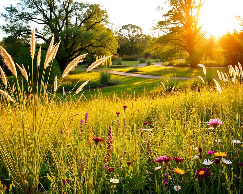 Naturnaher Garten mit Wildblumenwiese