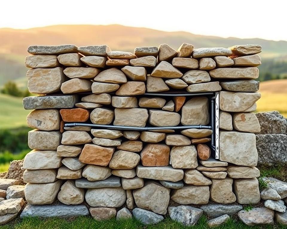 Natursteinmauer Aufbau Anleitung