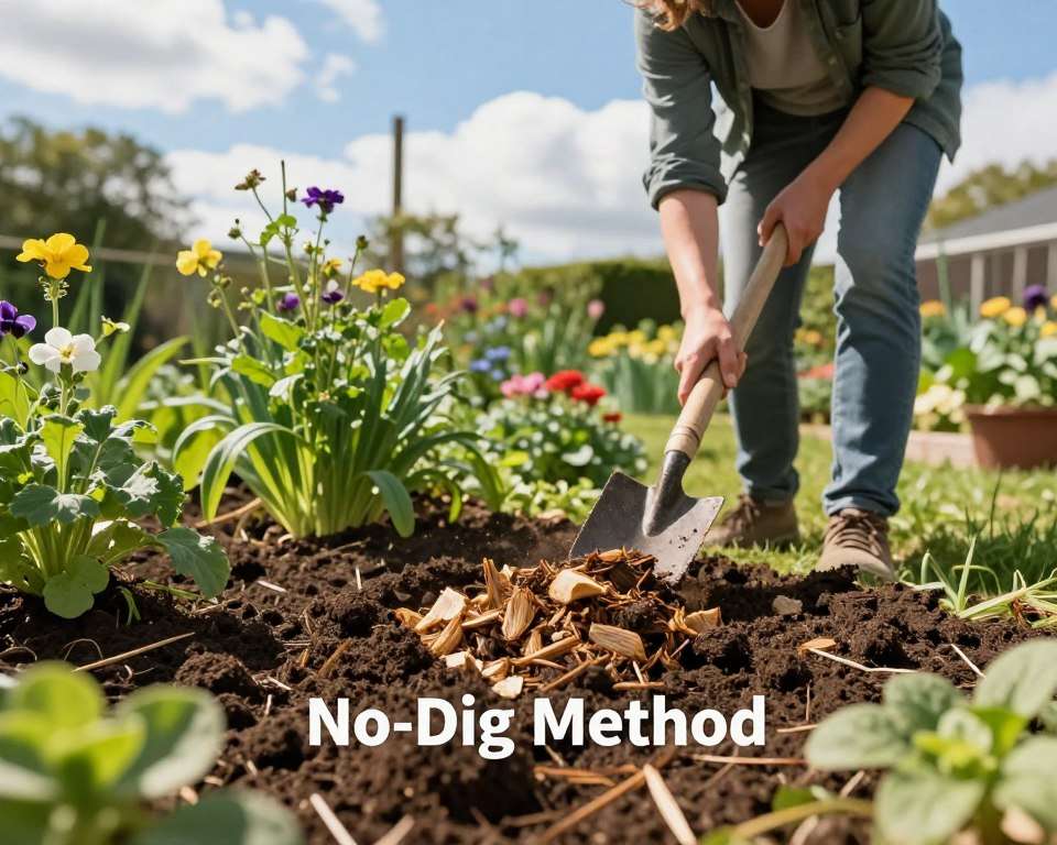 No-Dig-Methode im Garten