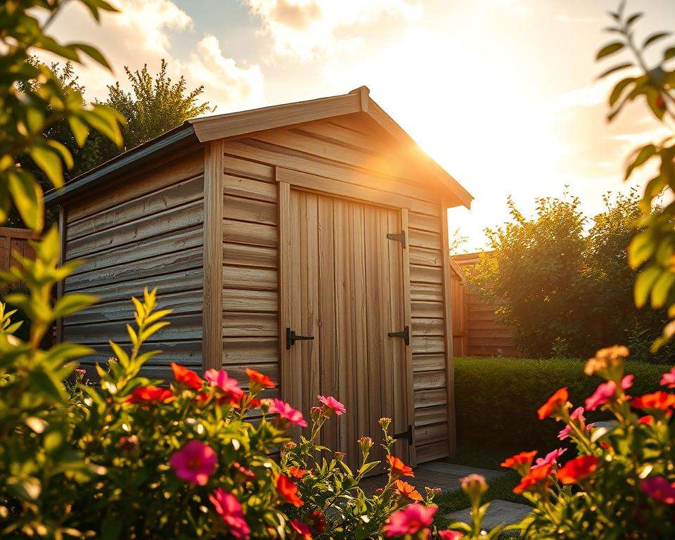 Optimale Witterungsbedingungen für Gartenhausanstrich