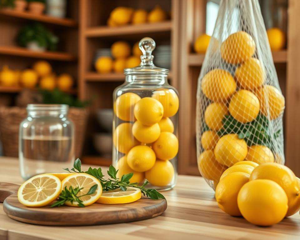 Optimale Zitronen Lagerung Optimale Zitronen Lagerung