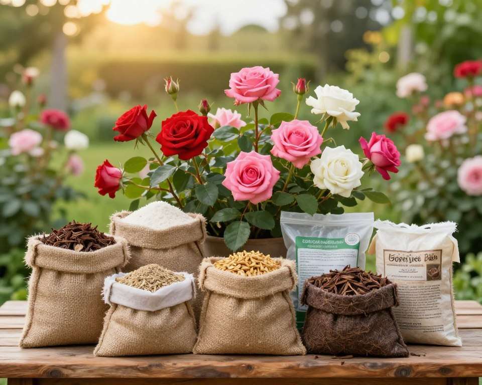 Organische Düngemittel für Rosen