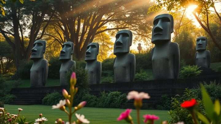 Osterinseln Statuen für den Garten: Ihre neue Gartendekoration
