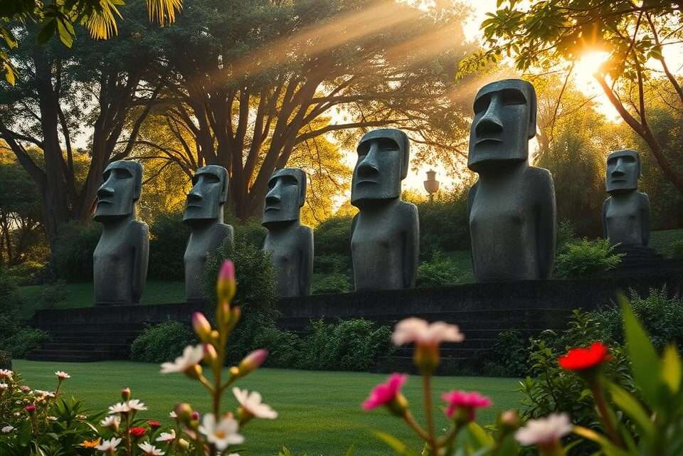 Osterinseln Statuen für den Garten: Ihre neue Gartendekoration