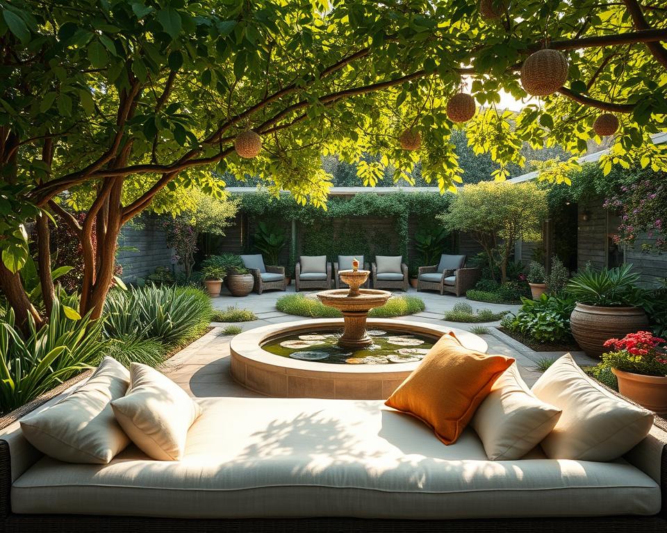 Outdoor-Lounge Wellness-Ambiente