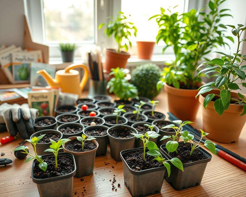 Paprika Anzuchtmaterialien