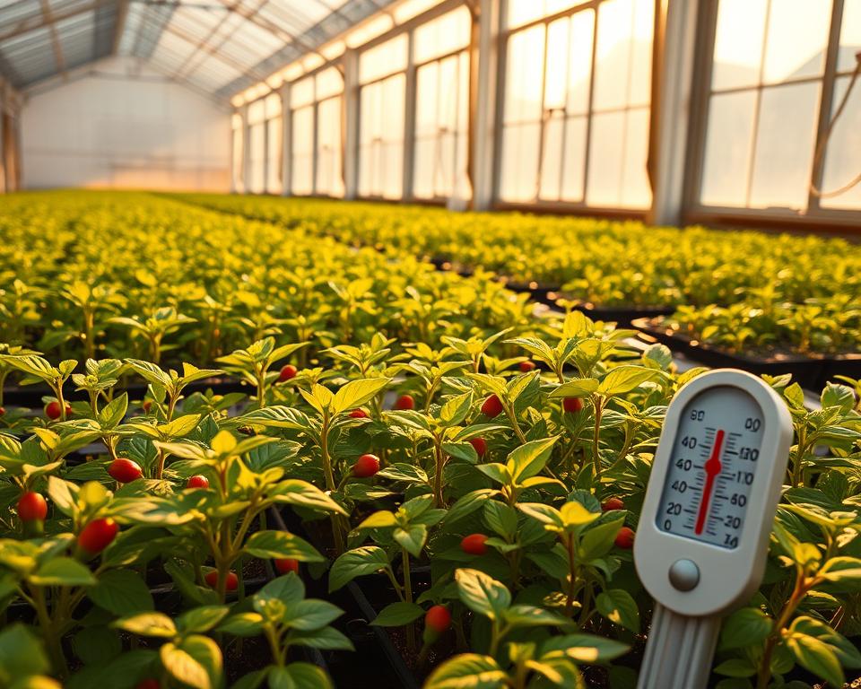 Paprikakeimlinge Temperatur und Licht