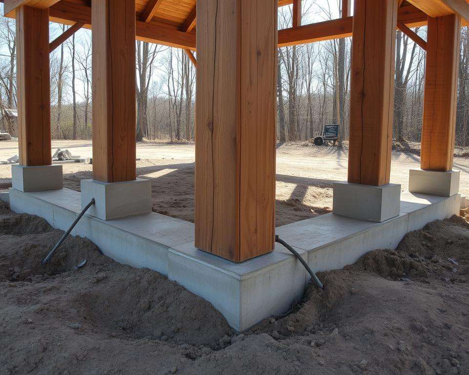 Pavillon Fundament Pfosten Pavillon Fundament Pfosten