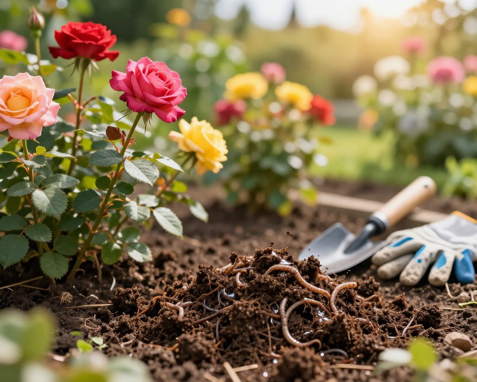 Pferdemist Rosen Dünger