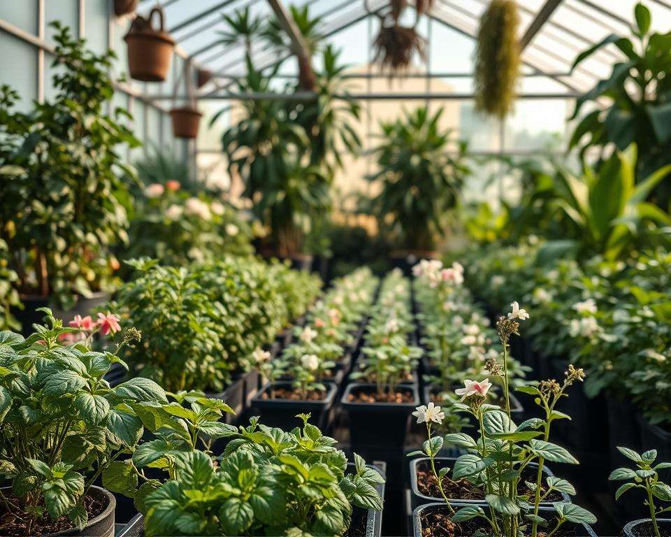 Pflanzenauswahl Gewächshaus