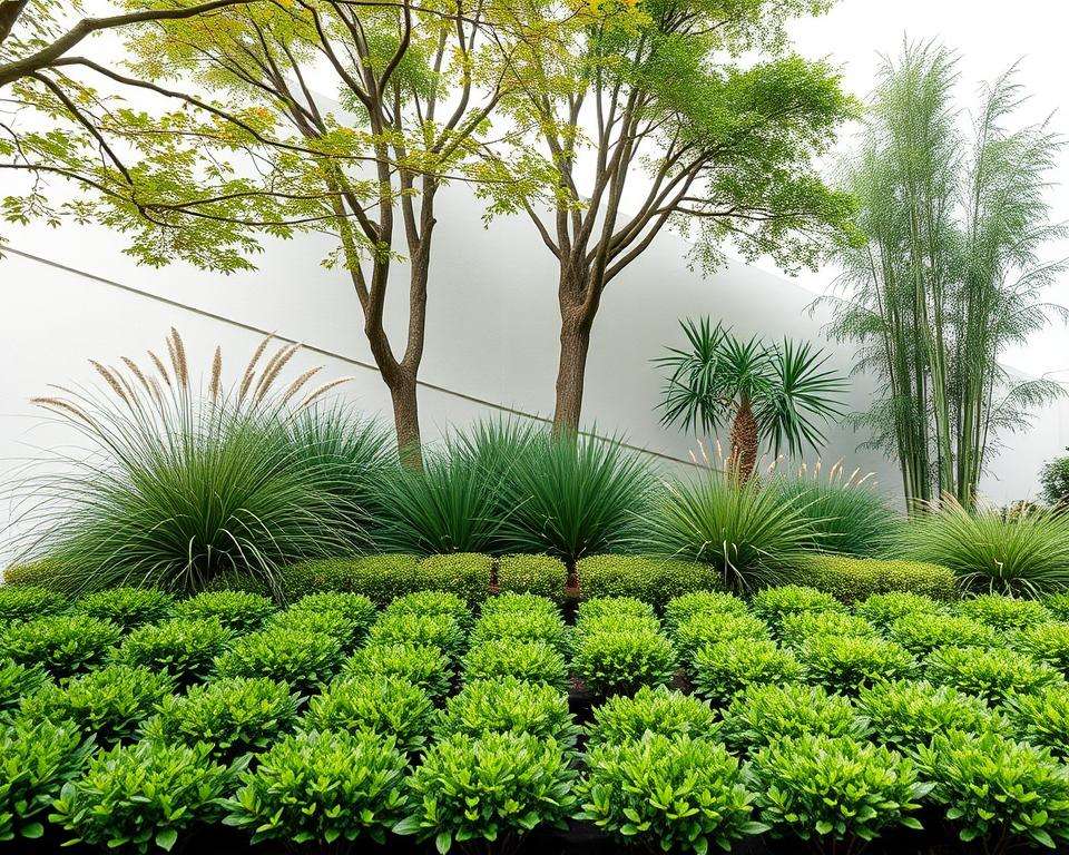 Pflanzenauswahl für klare Linien