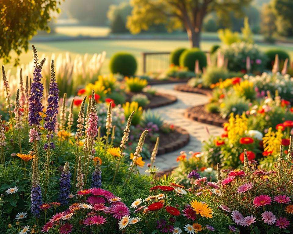 Pflanzplan für Staudenbeet