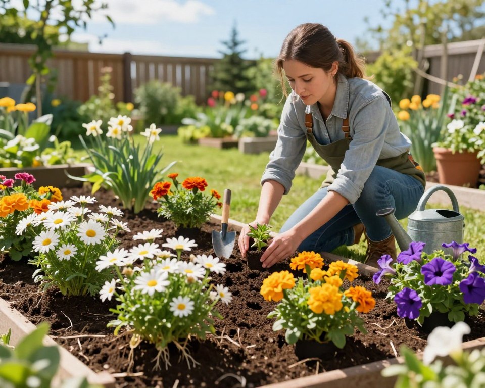 Pflanztechniken im Gartenbeet