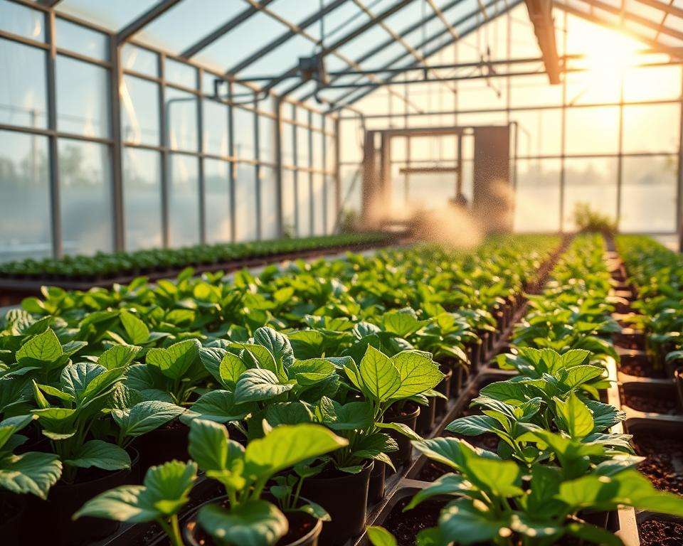 Pflege Bewässerung Mikroklima Gewächshaus