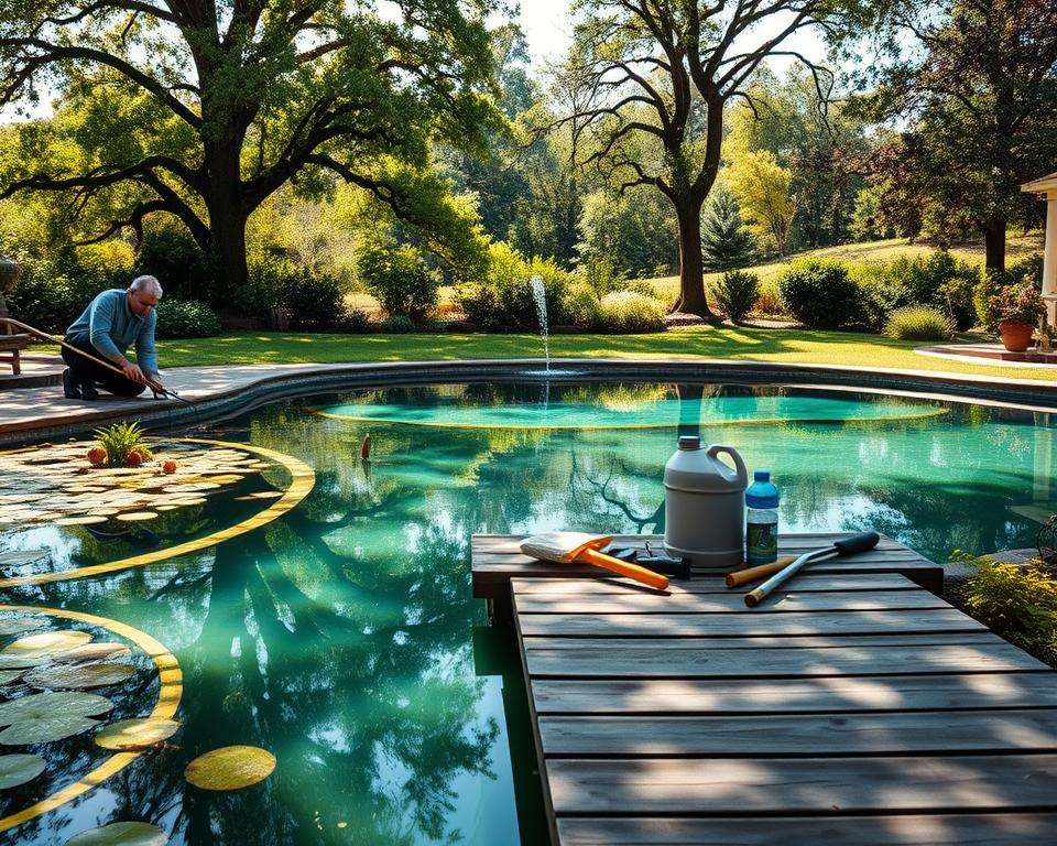 Pflege Wartung Schwimmteich