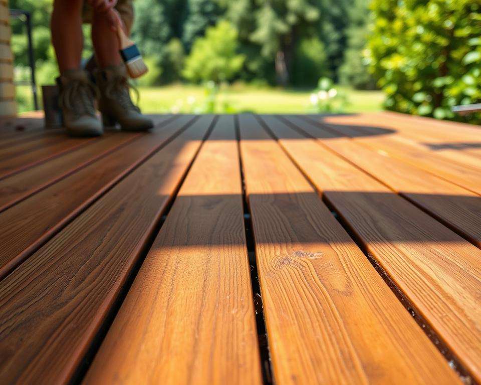 Pflege und Nachbehandlung von imprägniertem Holz