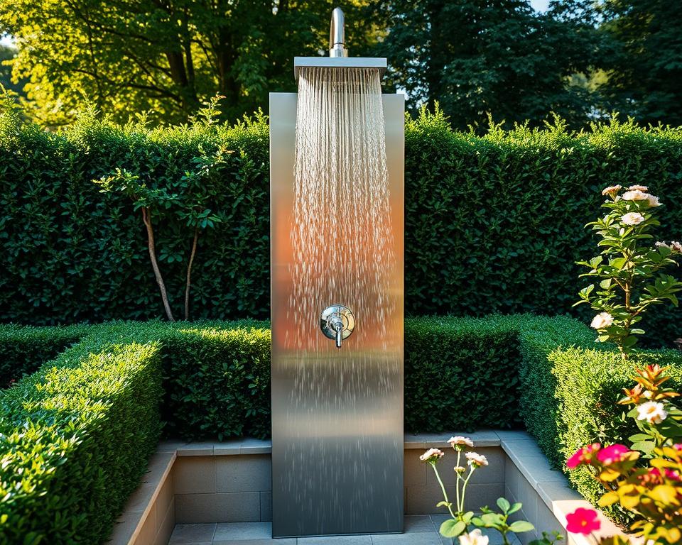Pflege und Wartung der Gartendusche