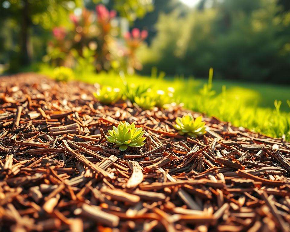 Pinienrinde Mulchschicht für Beetabdeckung