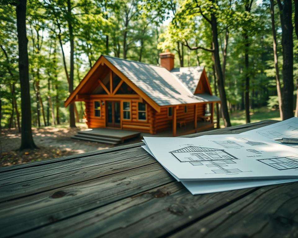 Planung Blockhütte Behandlung