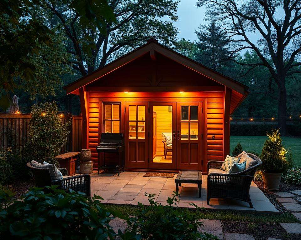 Planung Gartenhaus Beleuchtung