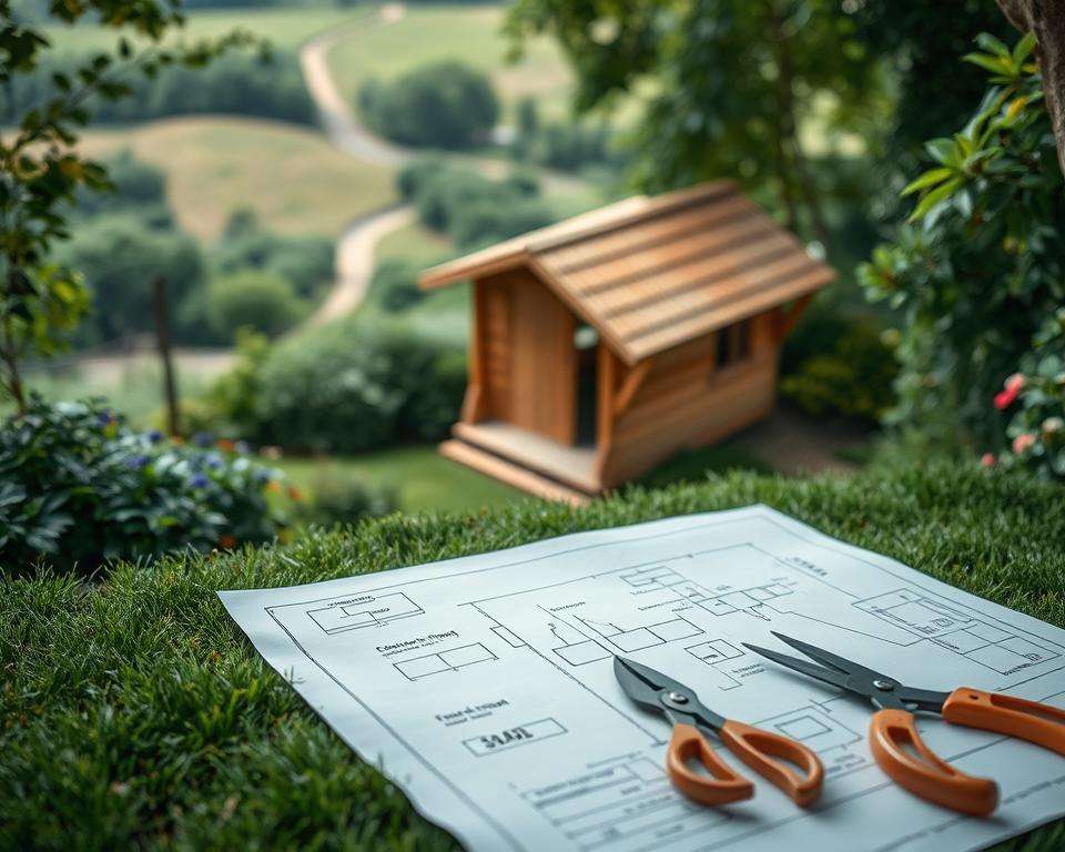 Planung Gartenhaus Standort