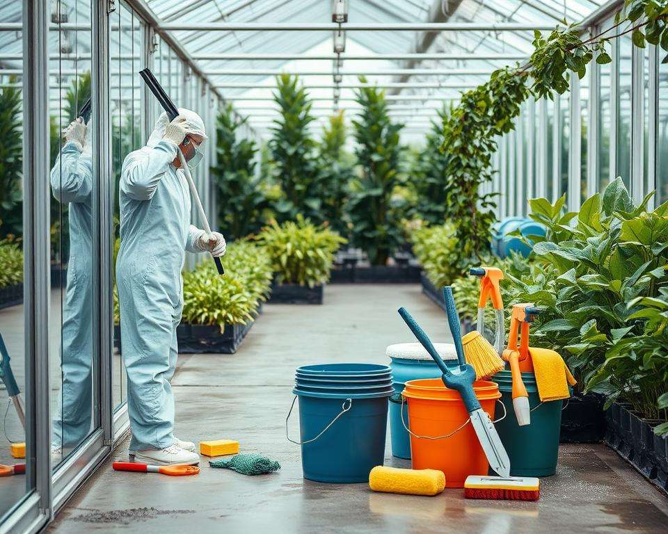 Planung Gewächshausreinigung