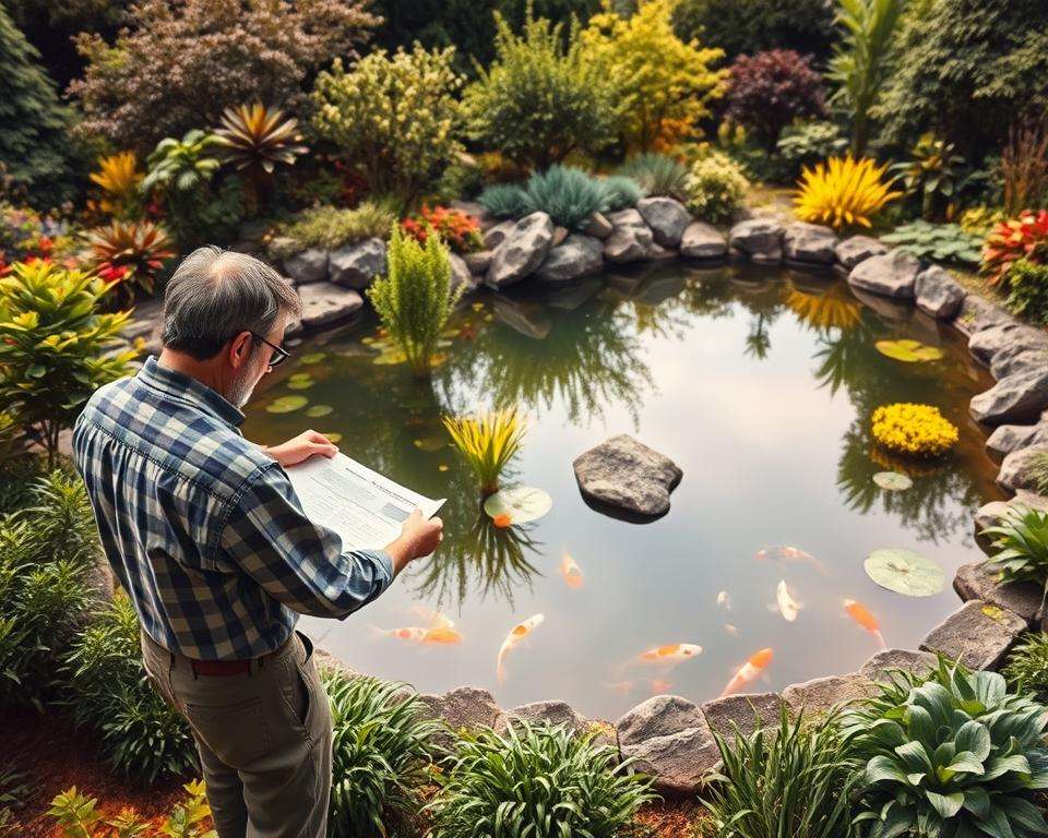 Planung der Teichgröße und Form