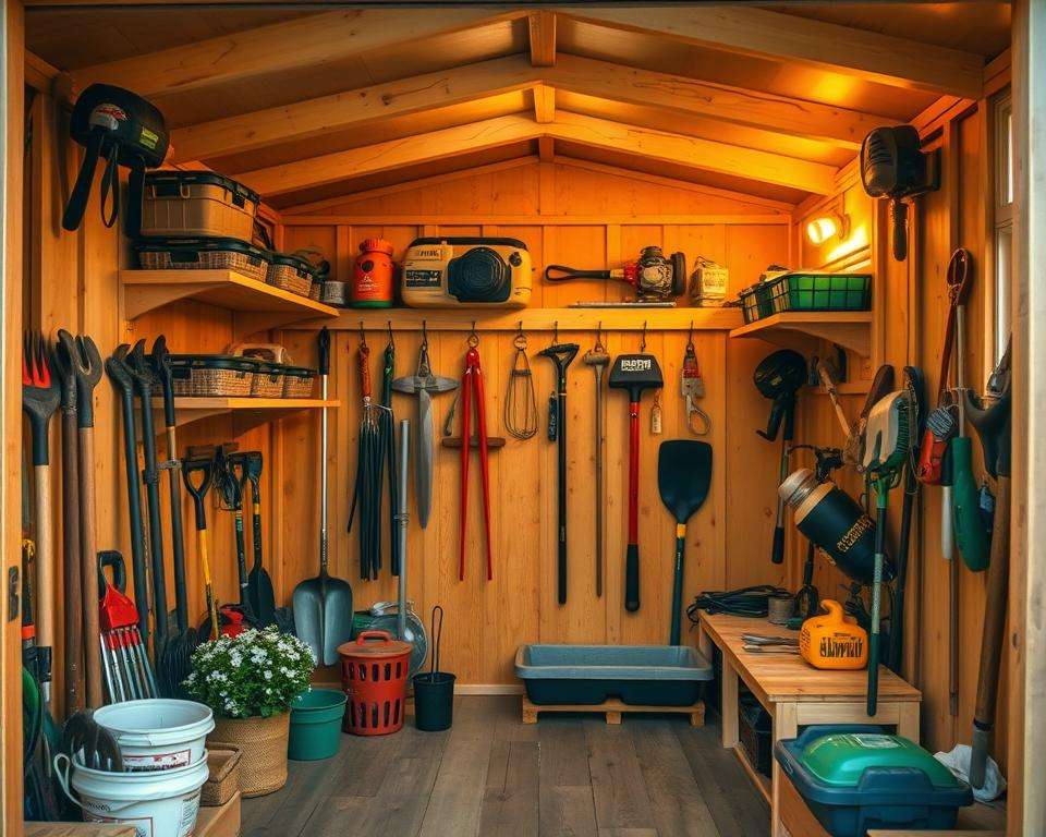 Platzanalyse Gartenschuppen Organisation