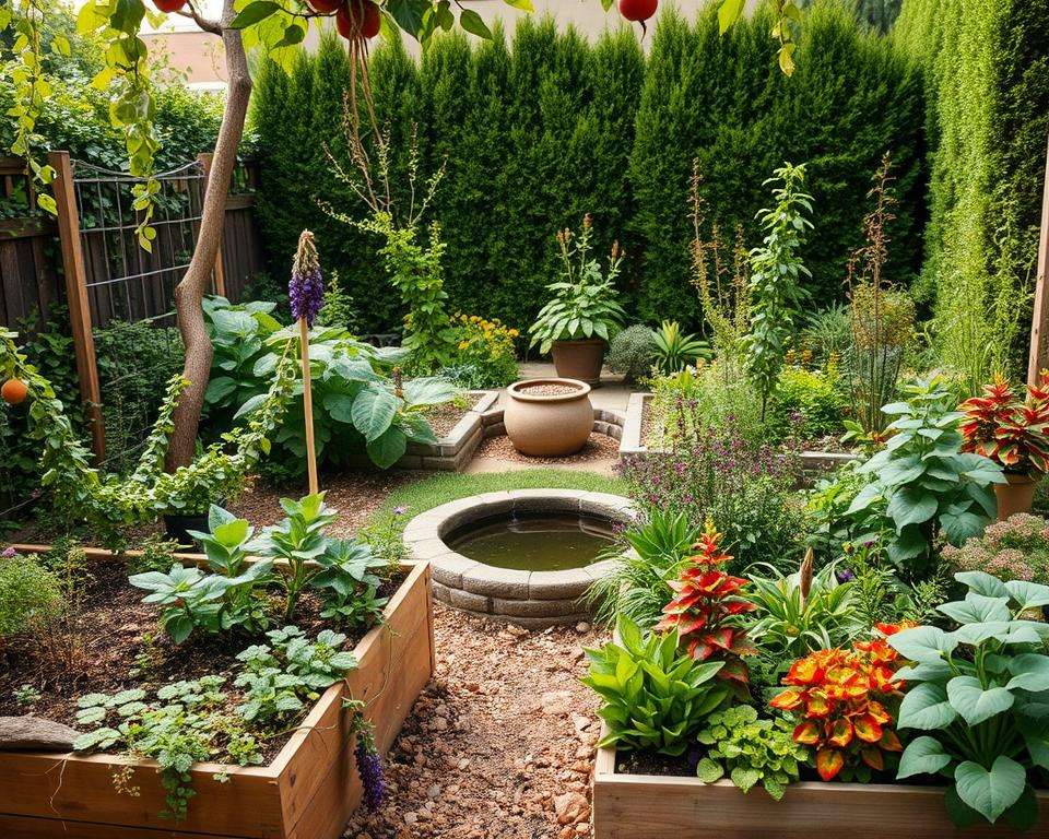 Platzsparende Elemente im Hausgarten Platzsparende Elemente im Hausgarten