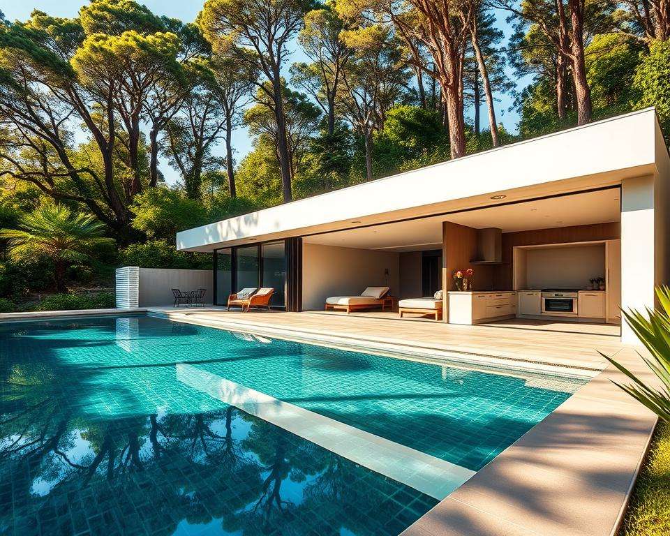 Poolhaus Design und Ausstattung