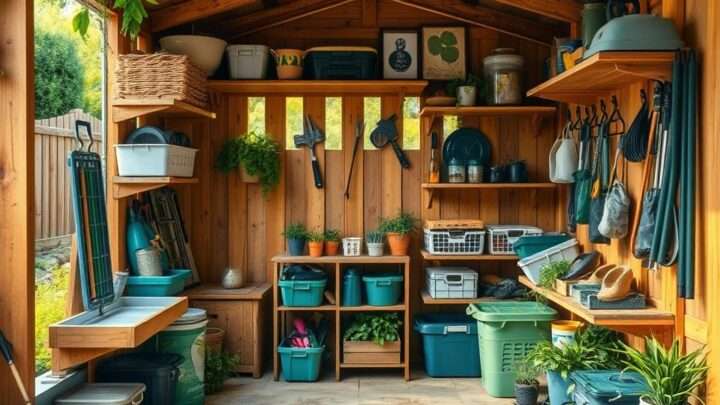 Praktische Aufbewahrungsideen für einen ordentlichen, aufgeräumten Garten