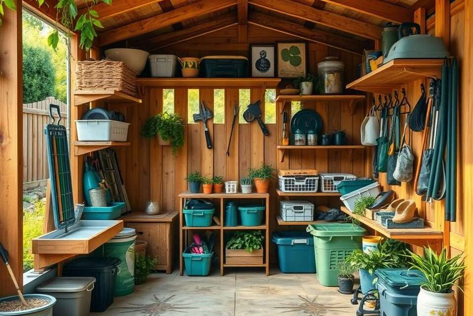 Praktische Aufbewahrungsideen für einen ordentlichen, aufgeräumten Garten