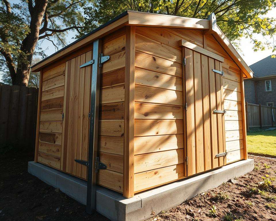 Praktische Montage Gartenhaus Sturmsicherung