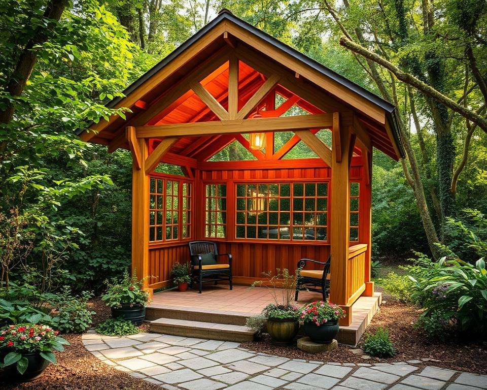 Praktische Umsetzung und Pflege Pavillon Praktische Umsetzung und Pflege Pavillon