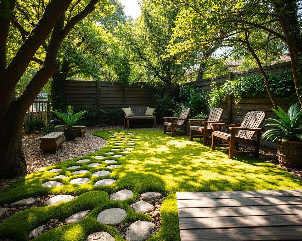 Praktische Untergrundlösungen für Gartensitzplätze