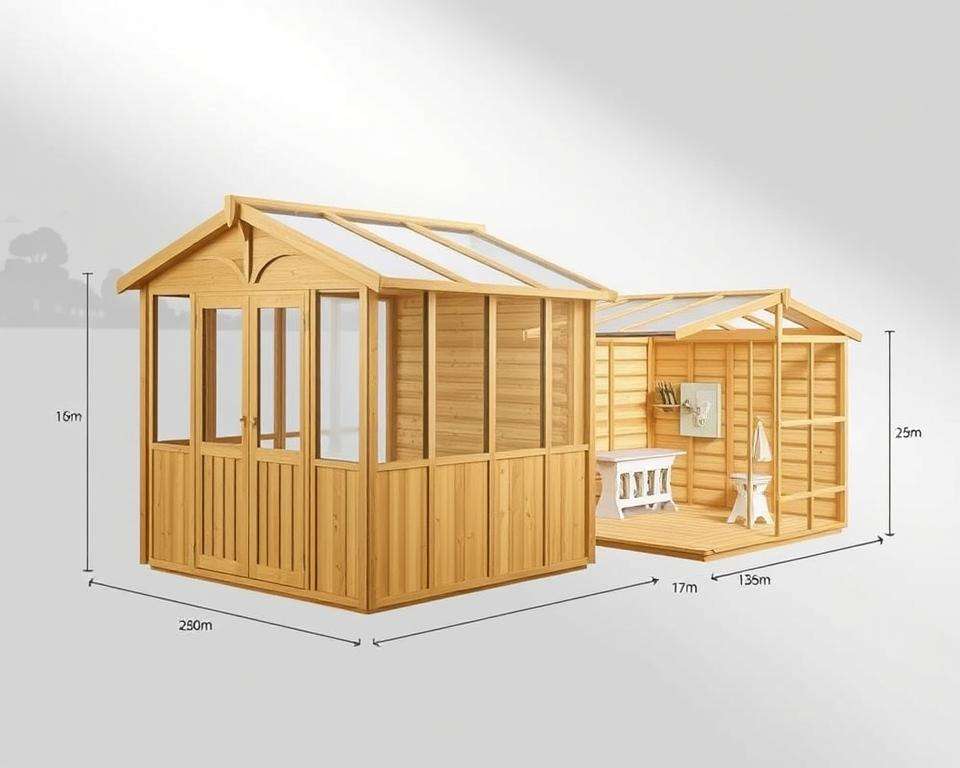 Produktdetails Gartenhaus Maße Spezifikationen