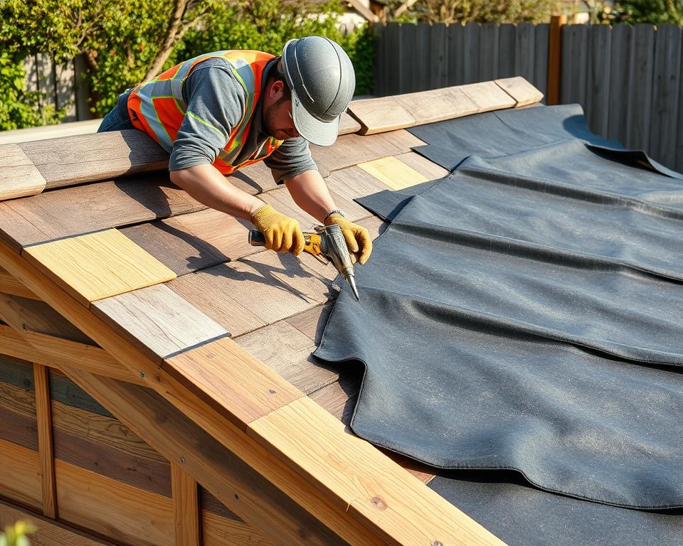Professionelle Verlegung von Dachpappe