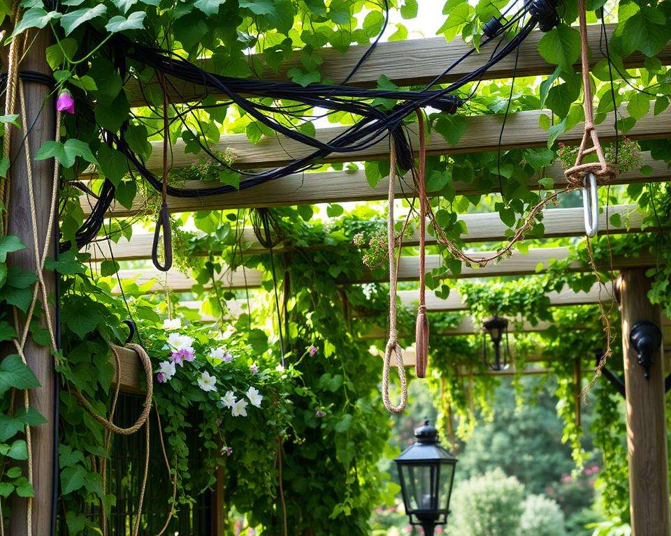 Rankhilfen für Pergola Bepflanzung