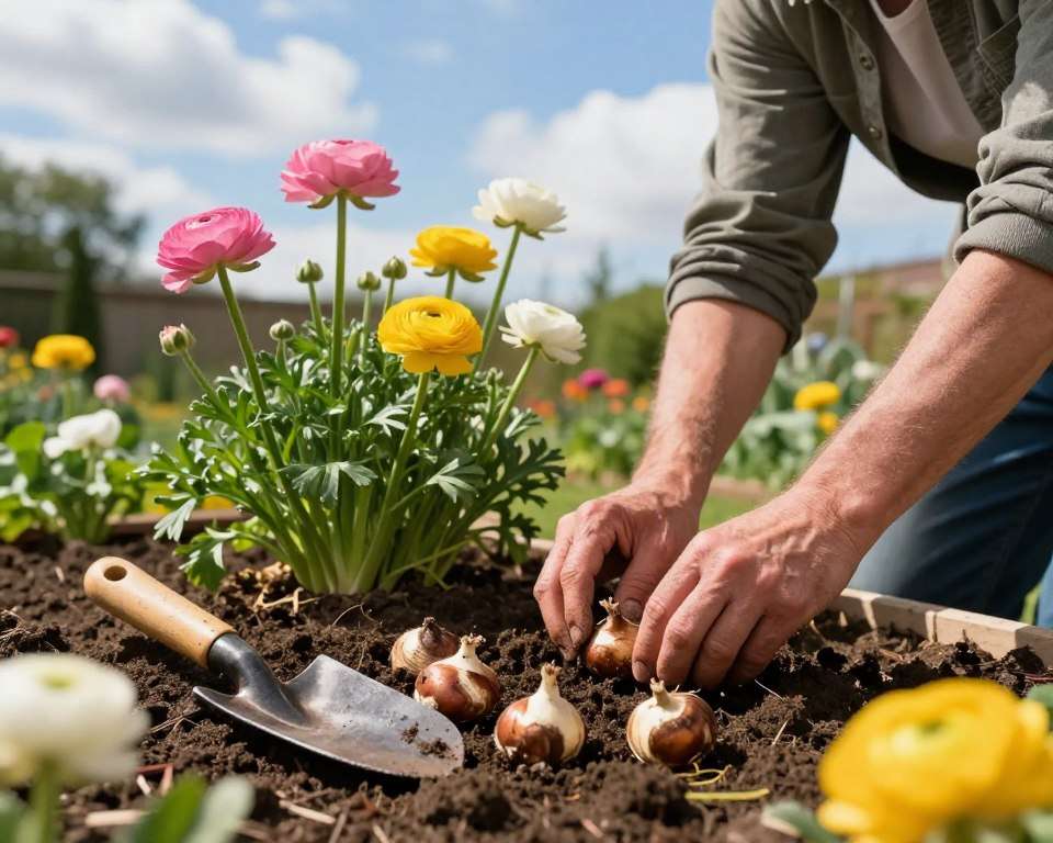 Ranunkelknollen ausgraben und lagern
