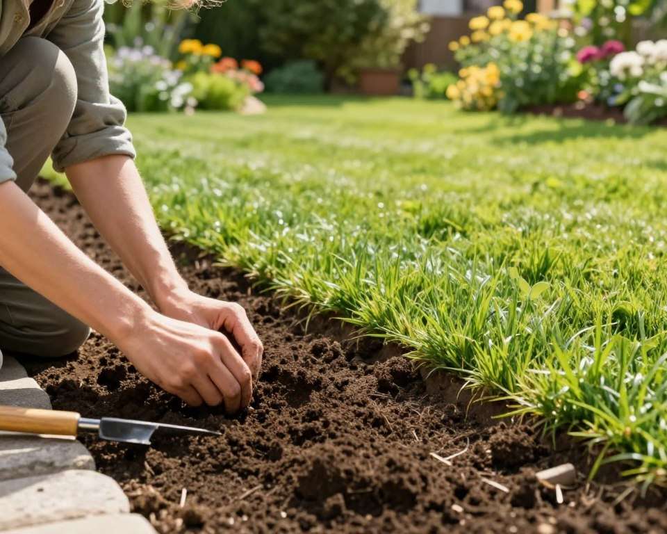 Rasenkante anlegen Schritt-für-Schritt