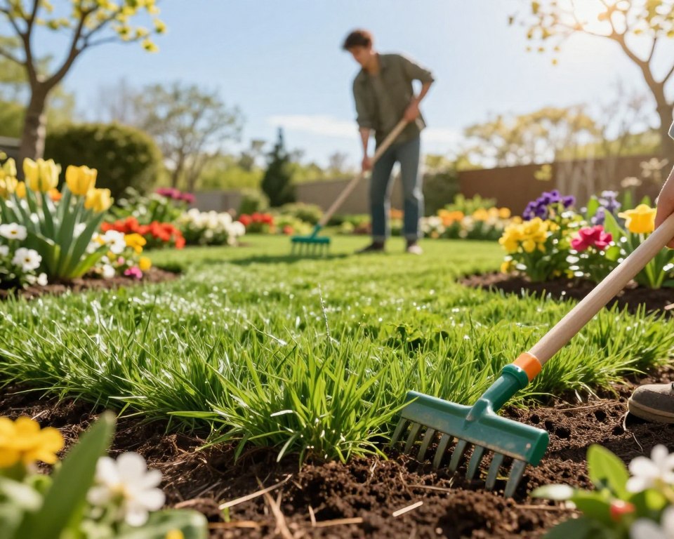 Rasenpflege Frühjahr Reihenfolge