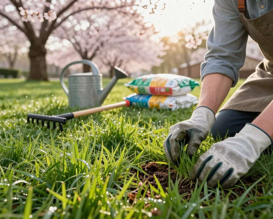 Rasenpflege Frühjahr Zeitpunkt
