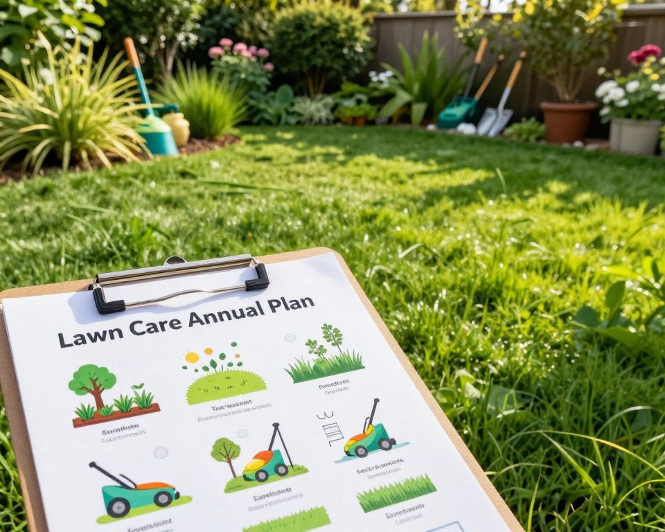 Rasenpflege Jahresplan