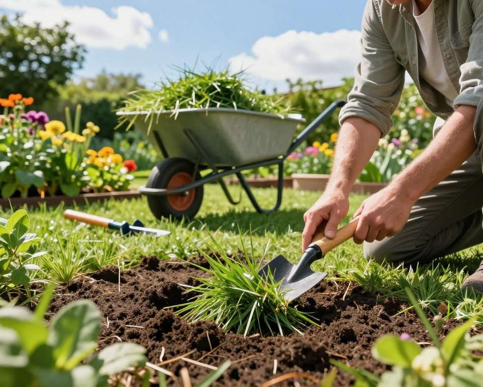 Rasenschnitt Garten Problemlösung