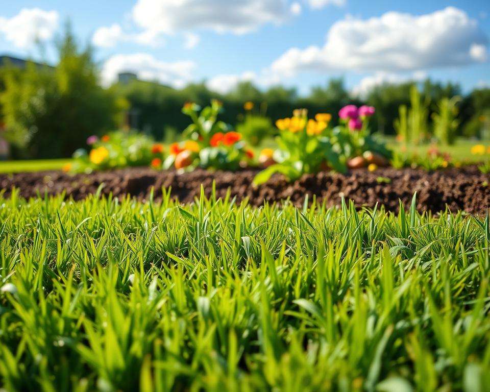 Rasenschnitt als natürlicher Mulch