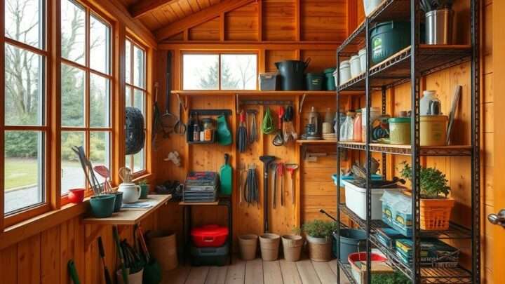 Regale im Gartenschuppen installieren – Schritt-für-Schritt-Anleitun