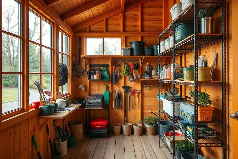 Regale im Gartenschuppen installieren – Schritt-für-Schritt-Anleitun