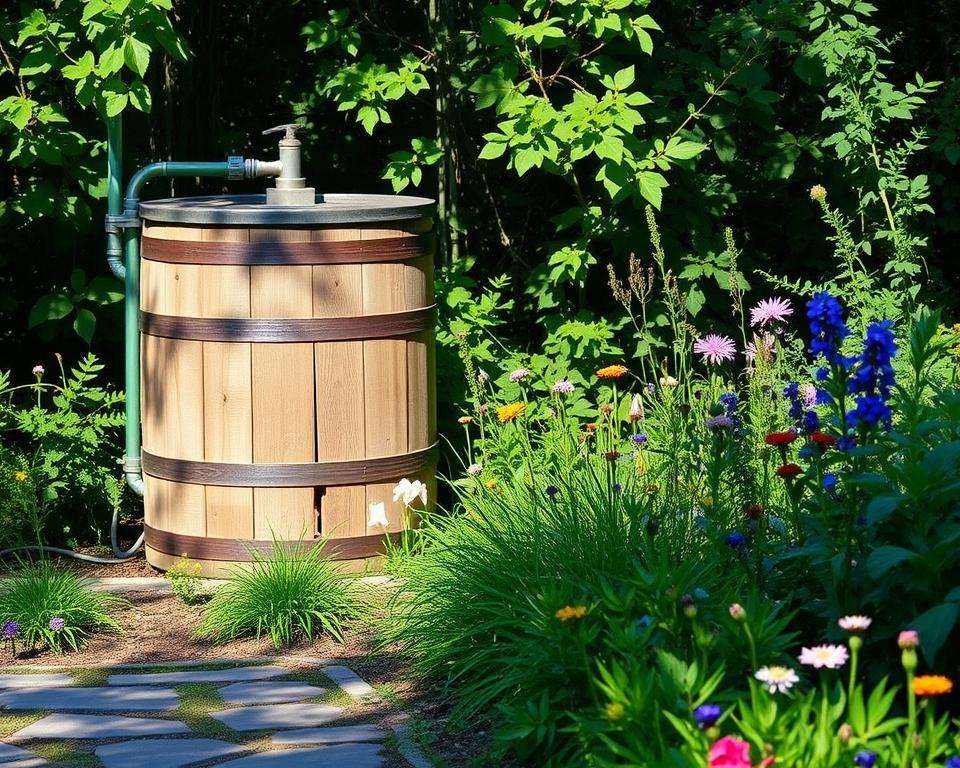 Regenwassernutzung mit Regentonne